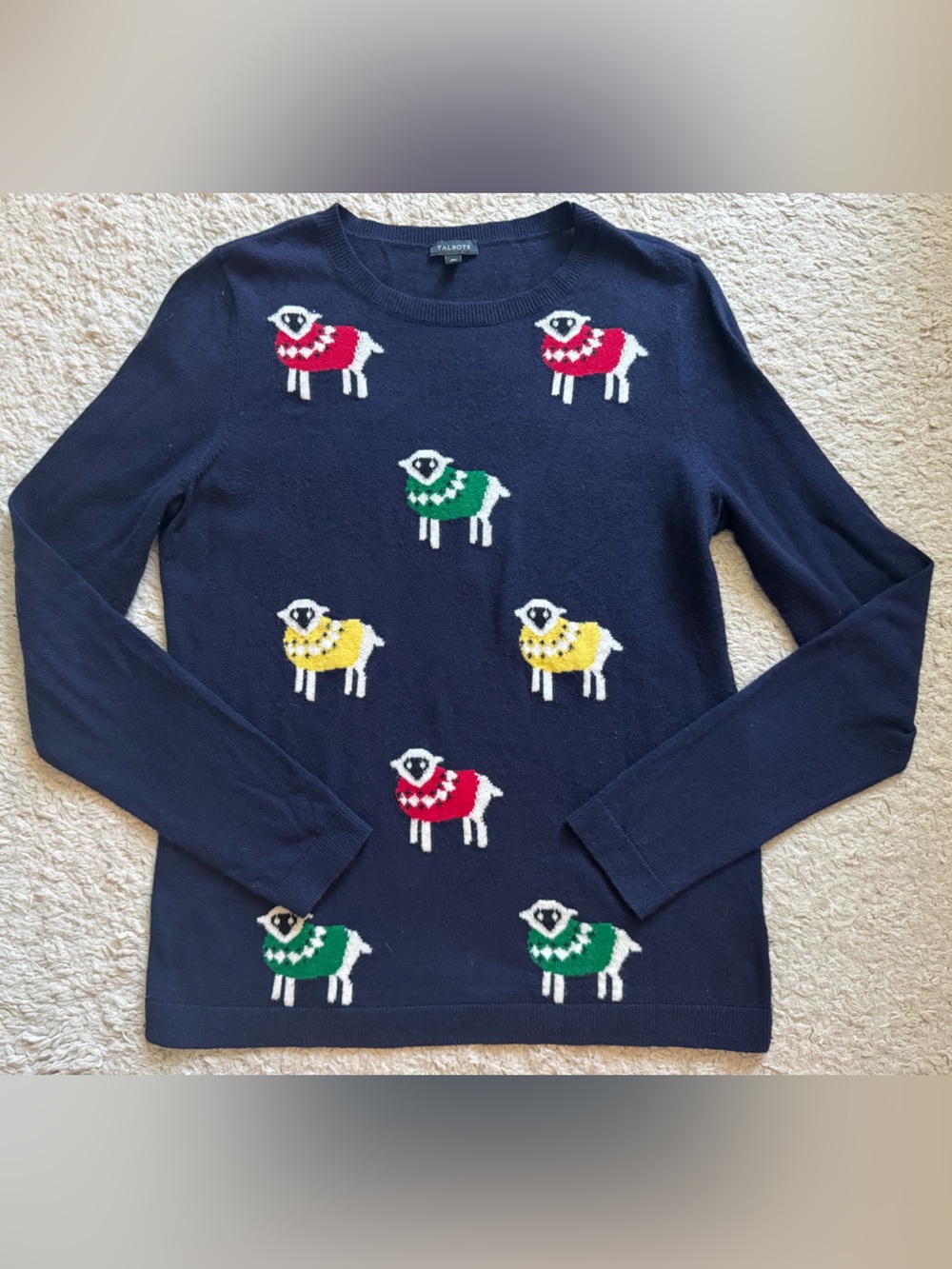 Talbots wool sheep sweater